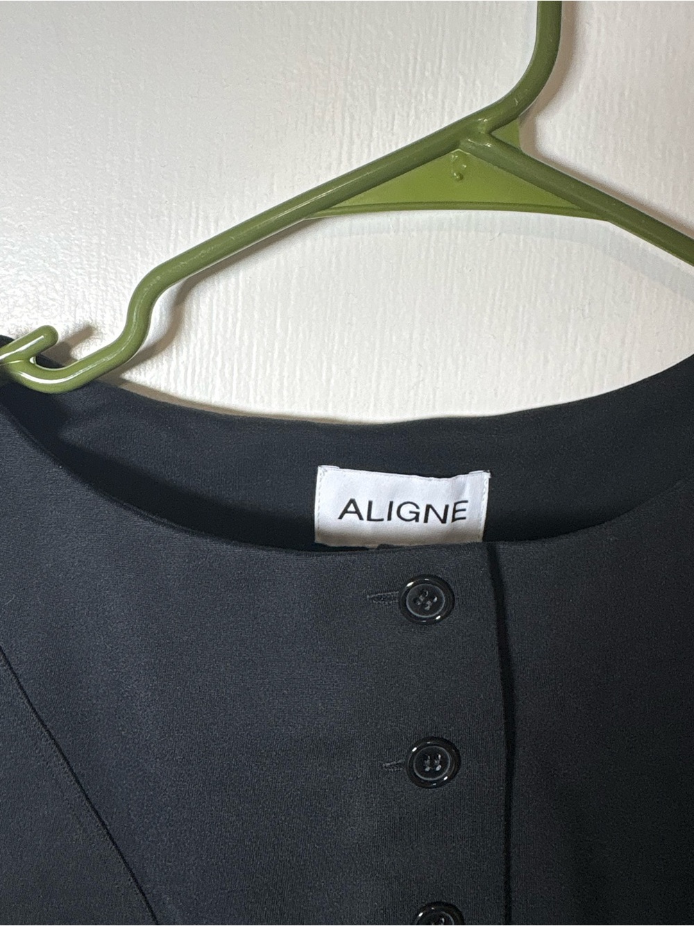 ALIGNE Bonnie Ponte Waisted Blazer en Black - Picture 5 of 12